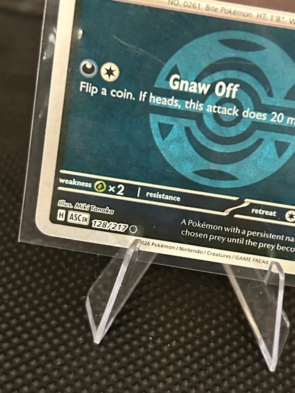 Pokémon Poochyena 128/217 Reverse Holo Rare from Ascended Heroes Set M/NM‎